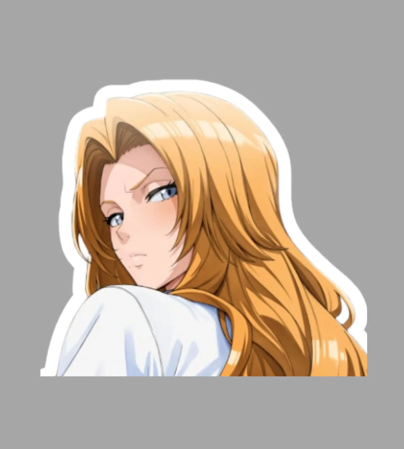 Matsumoto Rangiku Bleach Anime Sticker Cute Aesthetic Vinyl Decal For Laptop Water Bottle Waterproof Anime Merch Fan Gift