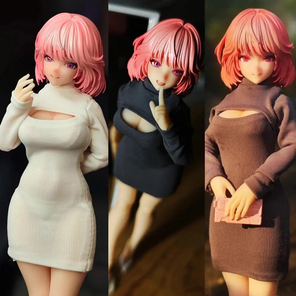 1/12 Female Soldier Snail Shell Aileen God Punishment Open Chest T-shirt Bottom Dress Accessories For 6in Action Figure Model
