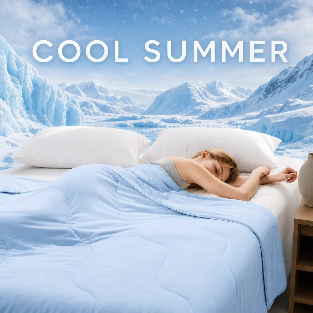 JOLLYVOGUE Bamboo-Derived Rayon Ice Cream Cooling Blanket - Oversized, Skin-Friendly, High-Density, Breathable, Comfy Bedding, Teen Bedroom Accessory, Machine Washable, Ideal for Hot Sleepers & Summer Use, Lightweight, Comfy Bedding