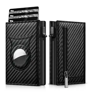 Wallet for Mens Smart Wallet Leather Card Holder Smart,Slim,Minimalist Wallet, Wallet 9-14 Card Capacity | ID Window | Cash Slot