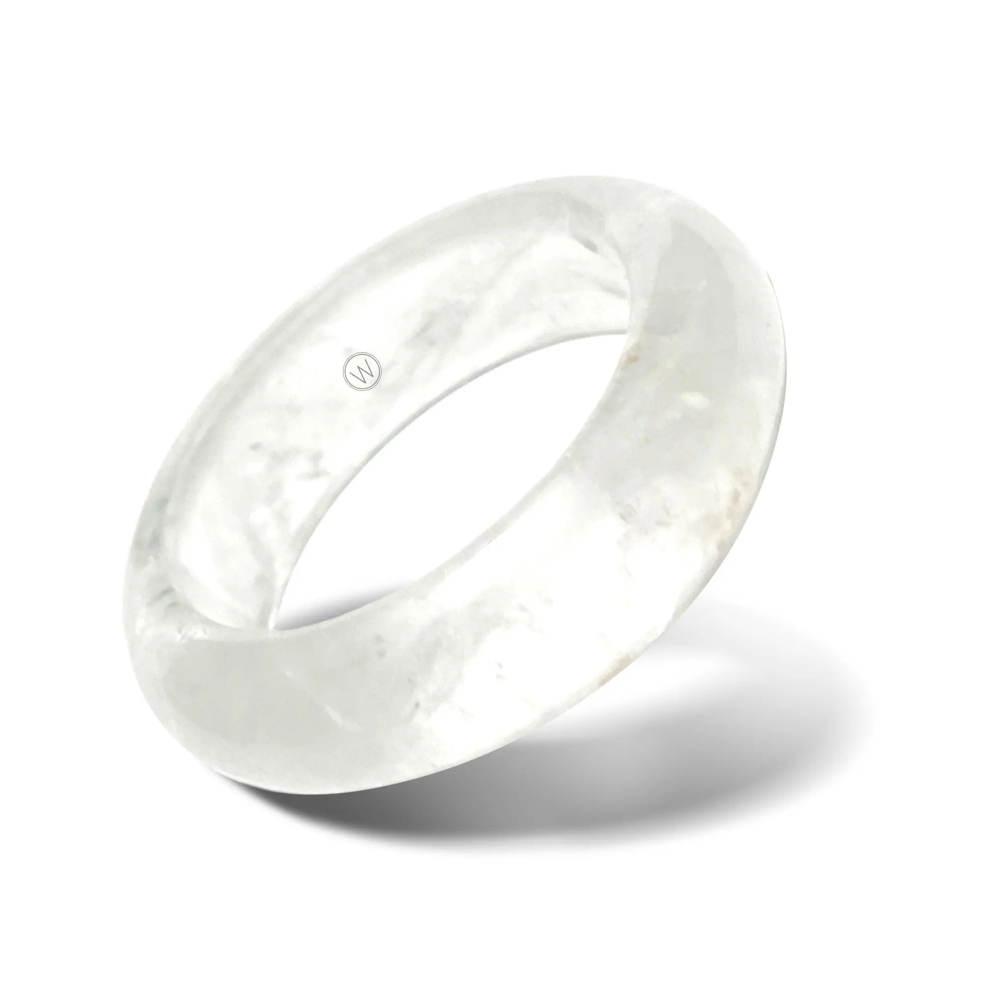 White Quartz Stone Ring - Caruba - Maya Collection