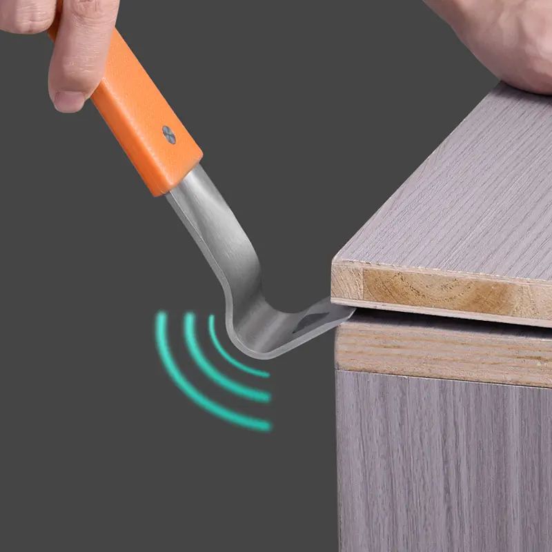 IMBOT Multi-Functional Crowbar - Premium Stainless Steel Woodworking Hand Tool with Built-In Nail Puller, Scraper Edge - Durable Rust-Resistant Hardware for Door Installation, Timber Framing, DIY Pros, Hand Tools