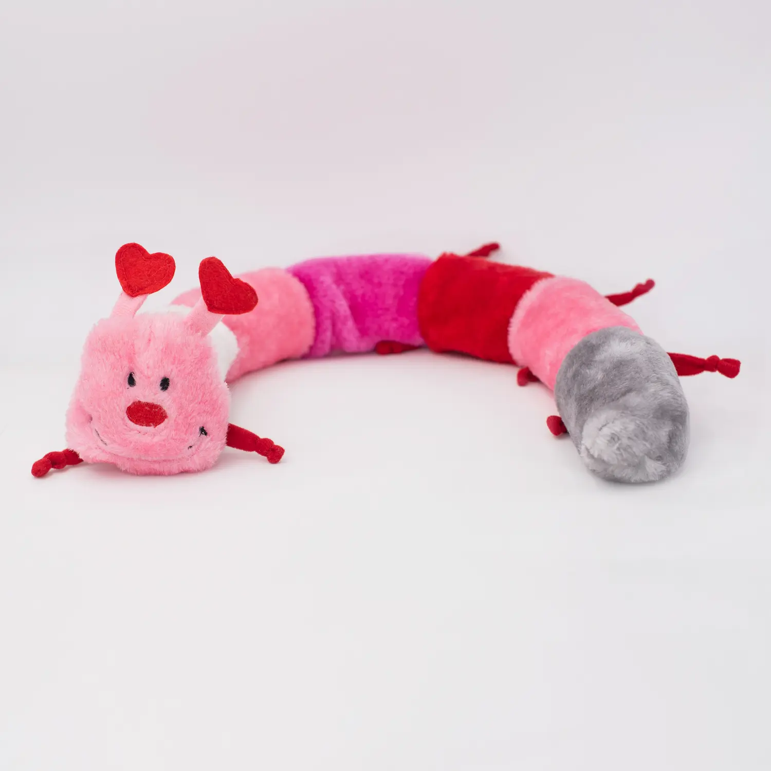 Valentine's Caterpillar - Deluxe with 7 Squeakers