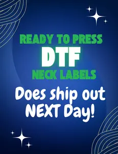 Ready To Press Custom Neck Tag-less Labels Ready To Press Custom Neck Tag-less Labels