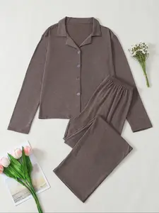 New Women's Long-Sleeve Pajama Set, Elegant Fashion Loungewear with Soft, Skin-Friendly Fabric, Comfortable Home and Casual Wear for Daily Use