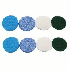 8/4pcs Universal Replaceable Brush Head Set for Electric Rotating Cleaner, Scrubbing Spin Brush, Replacement, Ideal for Fast Easy Cleaning At Home and Business, Compatible with Various Models, Scrub Brush Refills, Power Scrubber Brushes