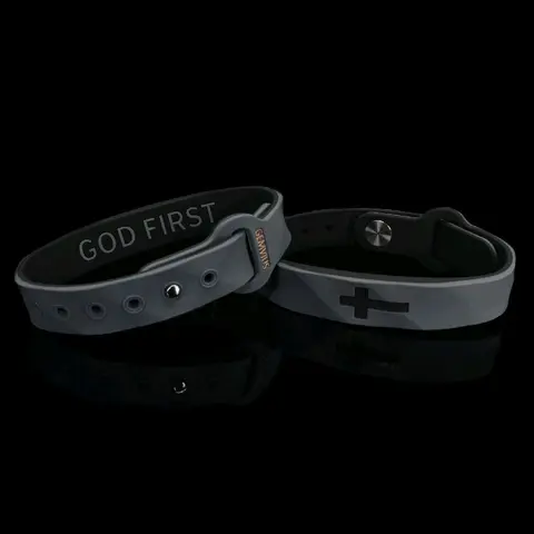 Gemvius God First Faith Bracelet - Waterproof - Adjustable - Activewear - Cross Jewelry