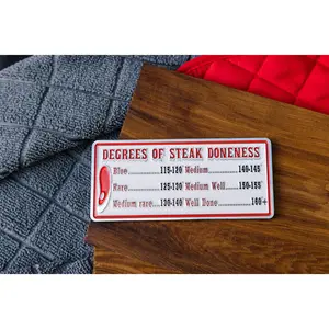 GrillMagz Steak Temperature BBQ Grill & Smoker Magnet - Perfect BBQ Gift for Easy, Fun, and Flawless Steaks