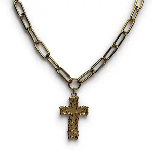 Fallen Angel Cross Chain stainless steel hypoallergenic cross chain for women