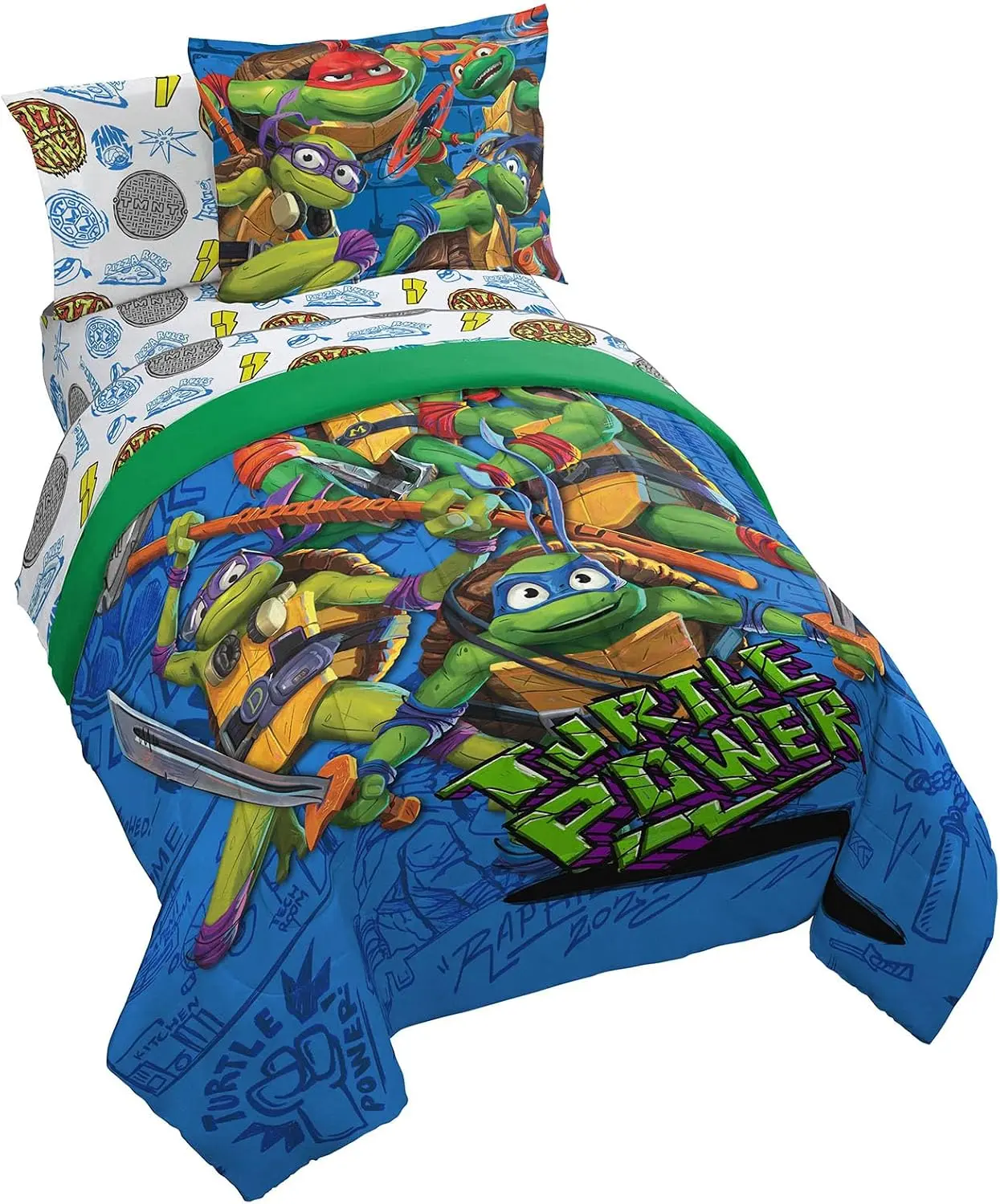 Jay Franco Teenage Mutant Hero Turtles Fade Resistant Bedding Set, Textiles & Soft Furnishings Bedding Collections, Fade Resistant Bedding Sets Collections