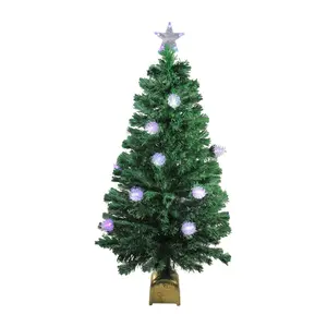 Northlight 4' Pre-Lit Fiber Optic Pine Cone Christmas Tree