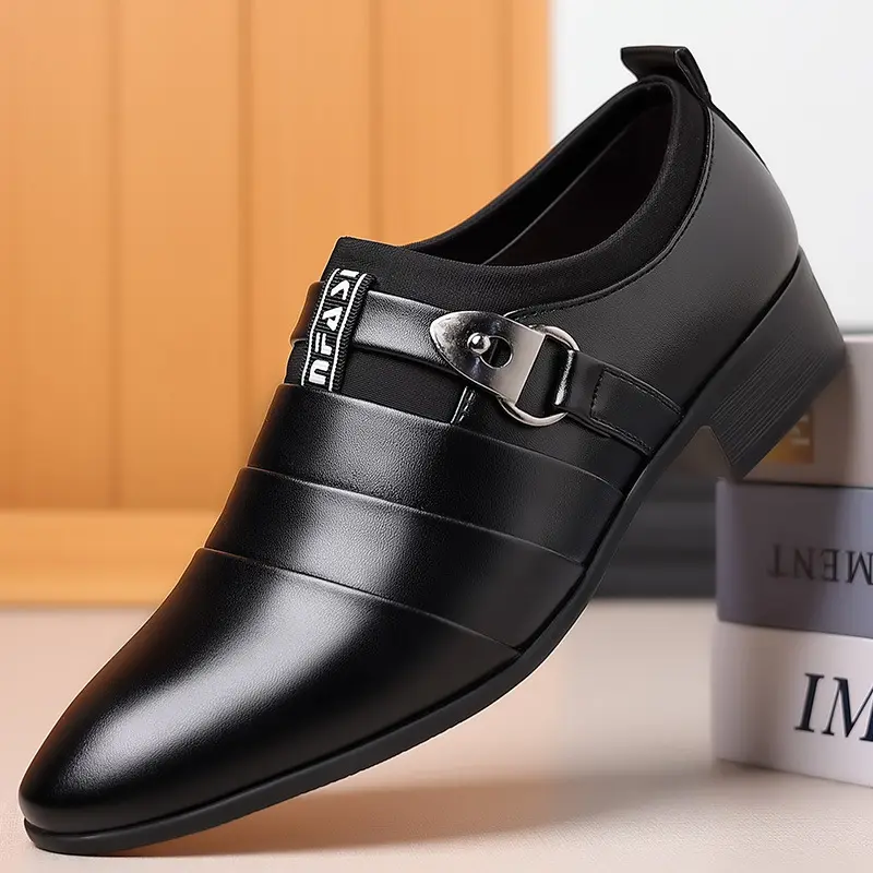 UYCEKK 2026 New Men's Shoes Business Formal Shoes Korean Style Large Size Pointed Casual Shoes Wholesale
