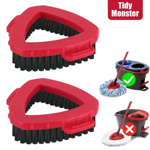 Scrub Brush Head Refills for O-Cedar RinseClean 2-Tanks System Spin Mop Replace Head for Ocedar Mopping Cleaning o cedar Triangle Scrubbing