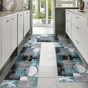 Modern Farmhouse Kitchen Rug Set, Soft Durable Home Decor Mats, 2-Piece or 3-Piece Set for Kitchen & Living Room Use, Home Decor Rugs, Kitchen Rugs Sets