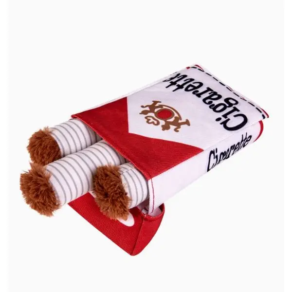 Cigarette-shaped big dog toy, fun interactive plush dog toy, 3-pack cigarette butt stick toy, suitable for medium-sized, small-sized and large-sized dogs as pet toys, super cool filling toy for dog's birthday gift