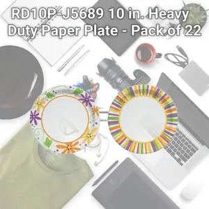 Solo Cup RD10P-J5689 10 in. Heavy Duty Paper Plate - Pack of 22