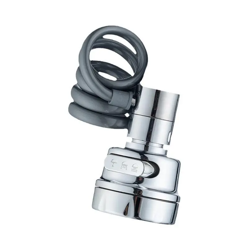 2PCS Rotatable Faucet Aerator Extension, 3-Mode Anti-Splash Sprayer Attachment with All-Angle Control for Aerator, Anti-Splash, Water-Saving Taps & Kitchen Bathroom Sinks, Aerator Kitchen Taps, Anti-Splash Kitchen Taps