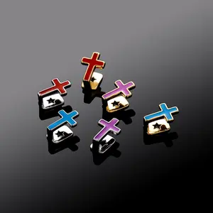 New best selling trend Halloween color small cross single braces Christmas cool dental accessories hipster rap accessories braces cool dental accessories