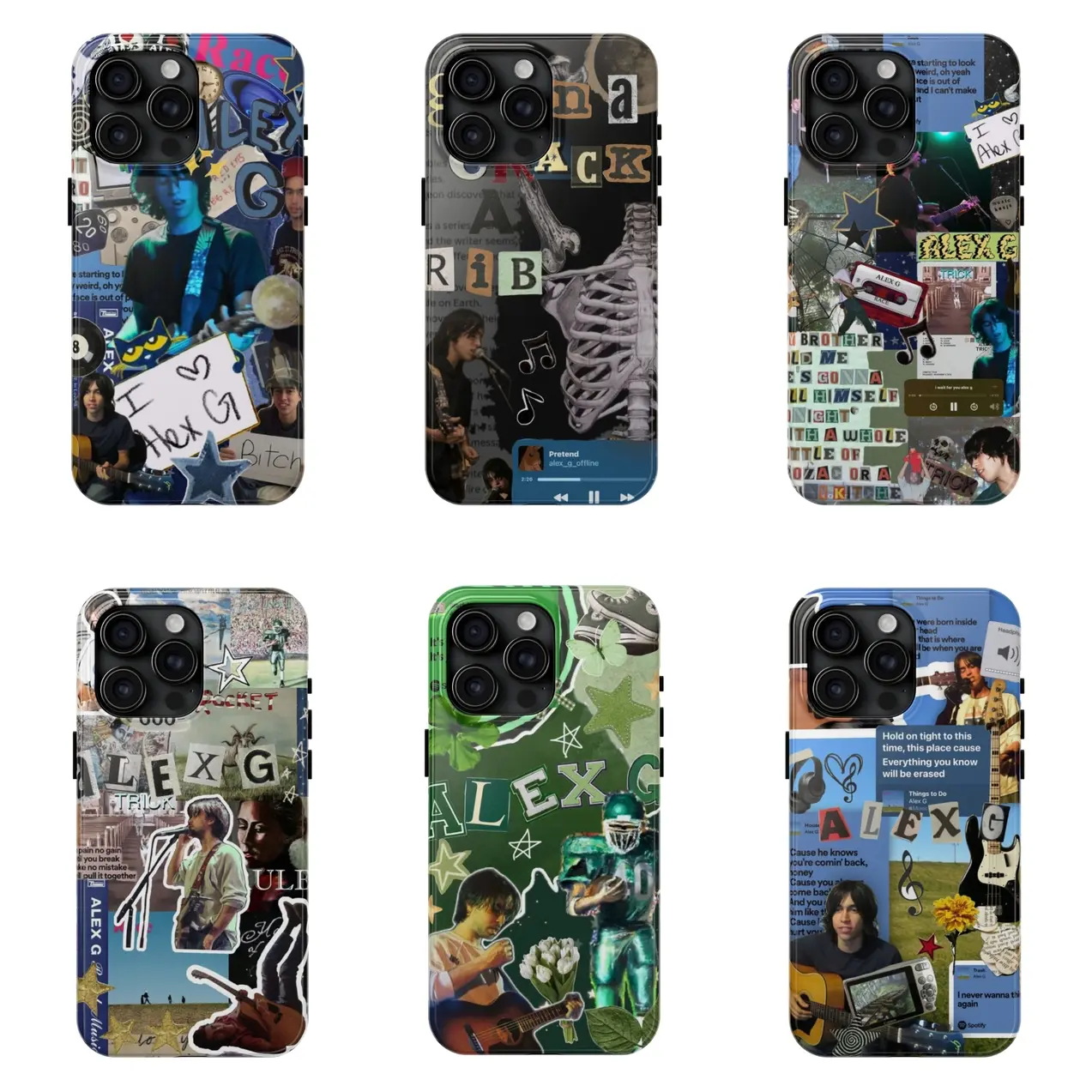 Alex G Phone Case for iPhone 16 15 14 13 12 Pro Max, 16e, 15 14 Plus, iPhone 13 12 Mini, X XS XR SE, iPhone 11, 8 Cover