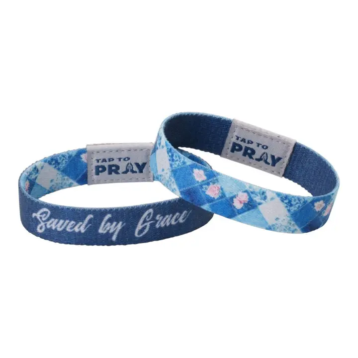 Tap To Pray® Wristband – Patchwork - Saved by Grace