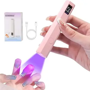 Portable Rechargeable Nail Lamp, Fast Nail Polish Curing Light, Dual Timer Settings, Lightweight and Portable Nail Tool for Home Manicure and Salon Nail Care, UV Curing Lamp