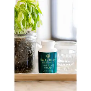 Simply Divine Complete Antiviral - 90g Vegetarian Capsules - Natural Dietary Supplement for Healthcare and Natural Health