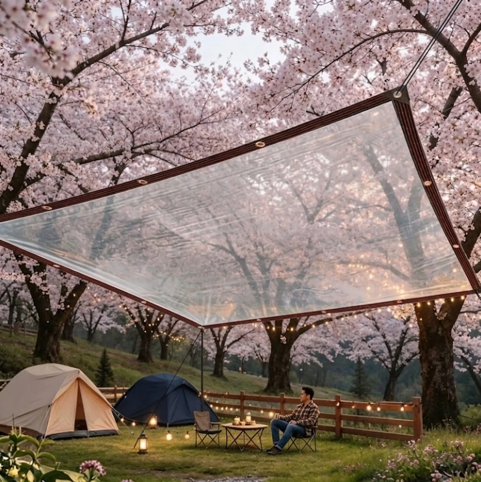 Clear Waterproof PVC Tarp Heavy Duty Outdoor Cover, UV Resistant Weatherproof Canopy with Reinforced Grommets for Patio, Pergola, Greenhouse, Garden, Porch and Camping
