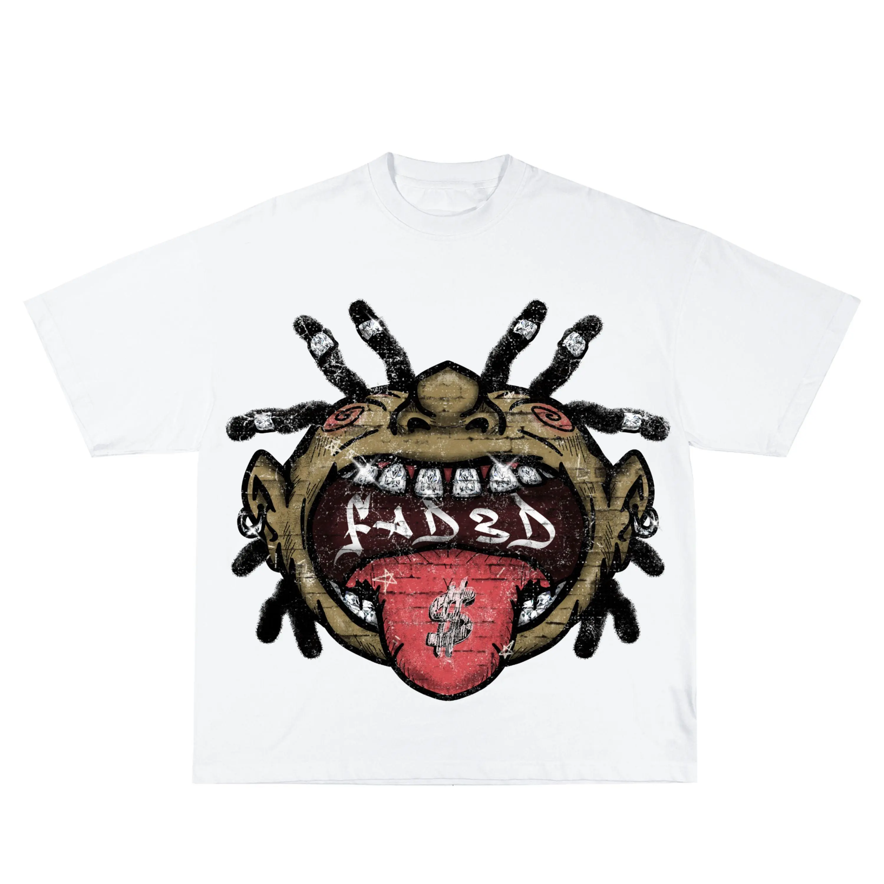 BIG MOUTH TEE, Graphic Tee, Cartoonish design, Streetwear, Hip-hop T-shirt, Urban fashion, Youth culture, Playful design T-shirt, Unisex T-shirt, Cotton T-shirt