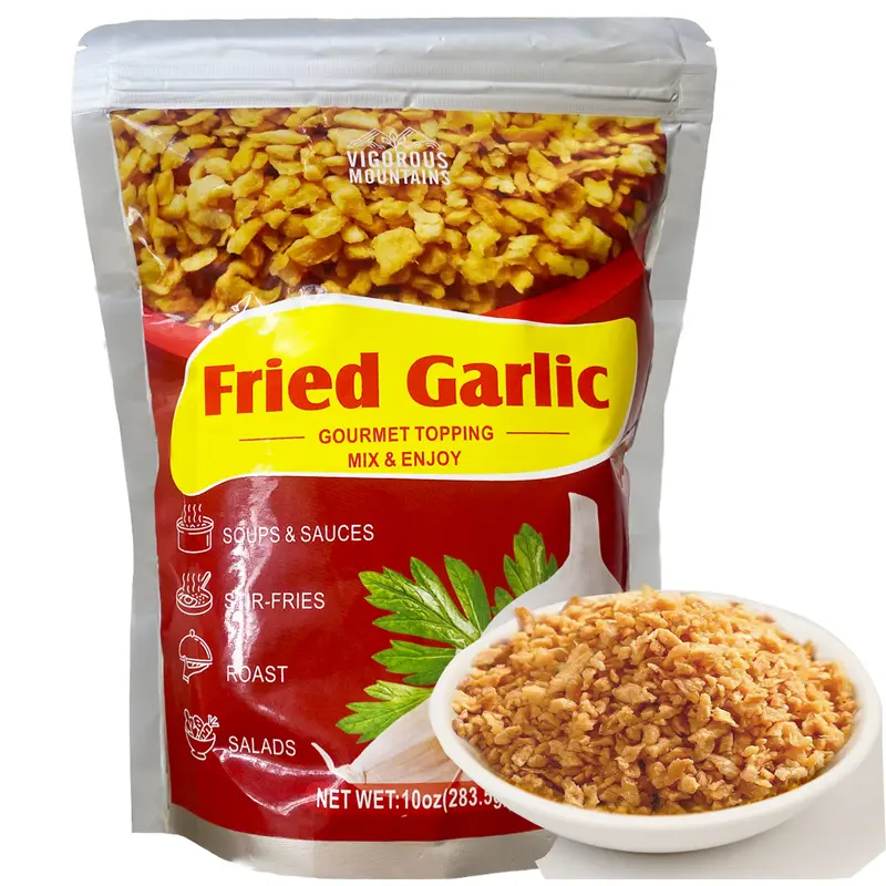 Crispy Fried Garlic | Crunchy Umami Garlic Topping for Ramen, Stir Fry, Pho | Ready to Use, No Additives, 10 Oz Spice Flavor