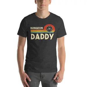 Dungeon Daddy Funny Gamer Dad Shirt, Dungeon Master Retro DnD Shirt