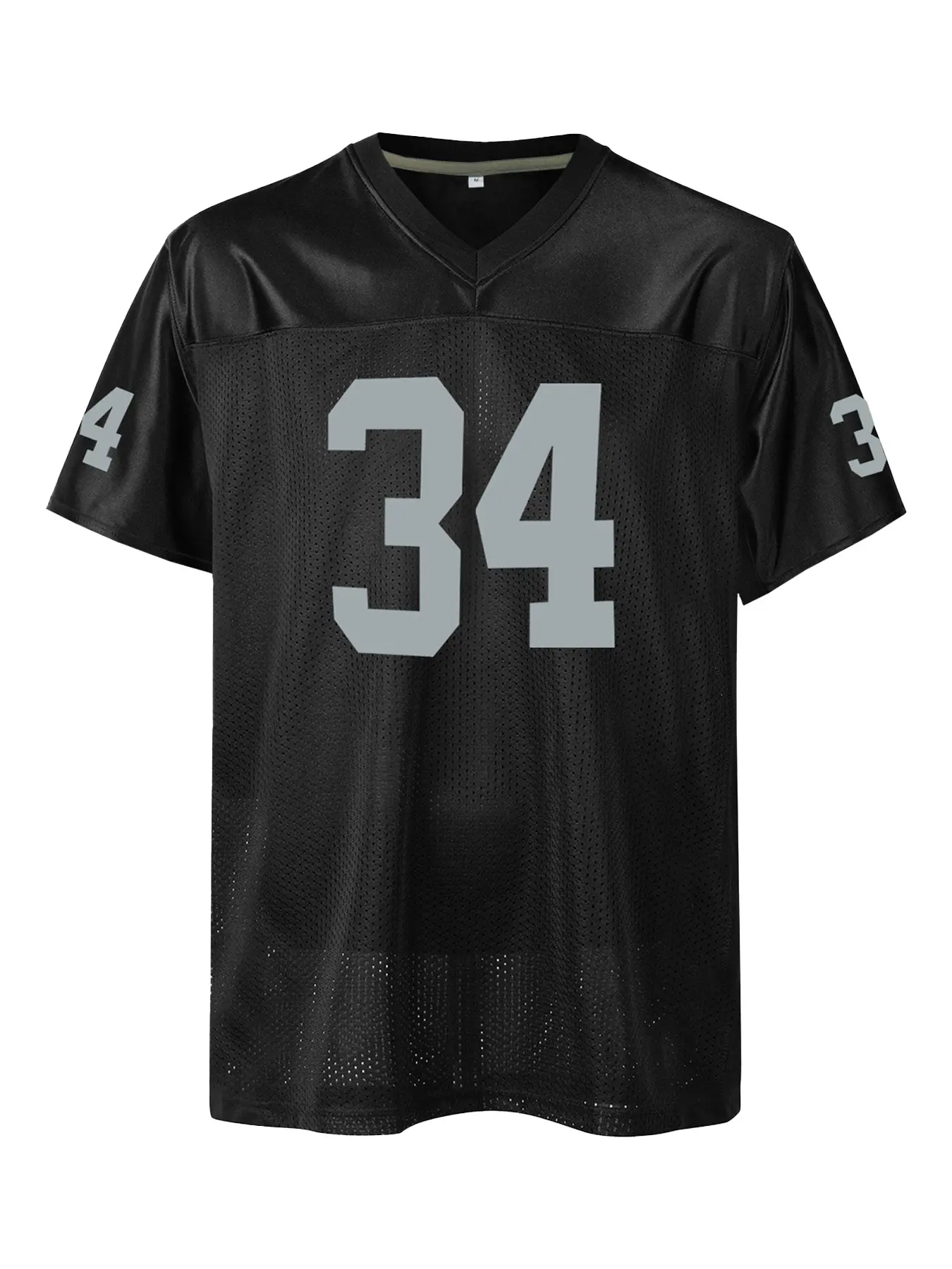 Men's Stitched Football Jersey, Breathable Short Sleeve Pullover