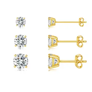 Miss Glorael Flat Back Earring for Women & Flat Back Earrings for Women Comfort‑Fit Secure Minimalist Jewelry
