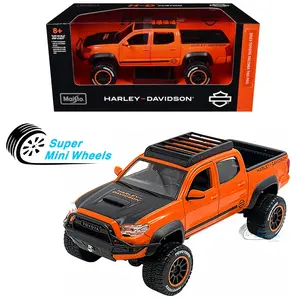 Maisto 1:24 2023 Toyota Tacoma TRD Pro – Black/Orange – Harley-Davidson Custom