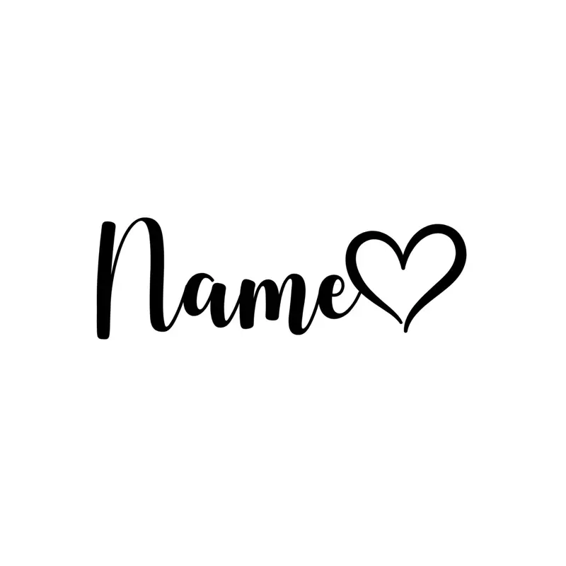 Girlfriend Name Decal for Car Truck Automobile Window Sticker Personalized Customizable Design