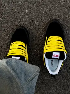 Hnly Cln Street Hip-Hop Skateboard Shoes, Hidden Blue Fat Bread Sneakers, Unisex Low Top Casual Board Shoes, Anti-Slip Wear-Resistant, Athletic Sports Shoes