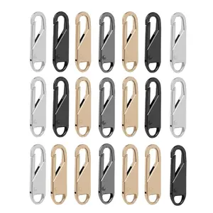Zipper Head,  1 Set  Universal Removable Zipper Replacement Head, Zipper Repair Kit for Coat, Backpack, Handbag, Durable Metal Zippers