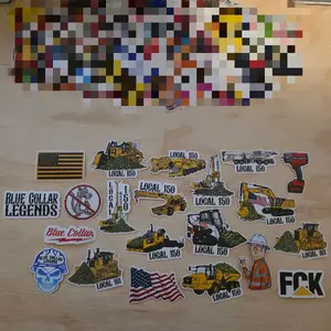 21pcs Union Operator Sticker Pack, Customize it to your Local Hall,  High-Quality Laminated Trades Stickers, USA Made, Durable Vinyl, Versatile Application, Proud Blue Collar, Union stickers, Union hard hat stickers