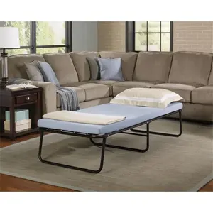 Boyd Specialty Sleep  Simmons Beautysleep Folding Guest Bed with Memory Foam Mattress, Blue - Twin Size