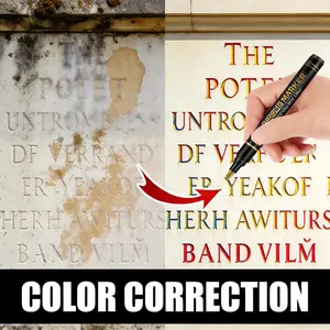 Grave Marker Color Pen, Engraving, Multi-Color /gold/silver, Suitable for Gravestones, Monuments, Tiles, Pottery, Marble