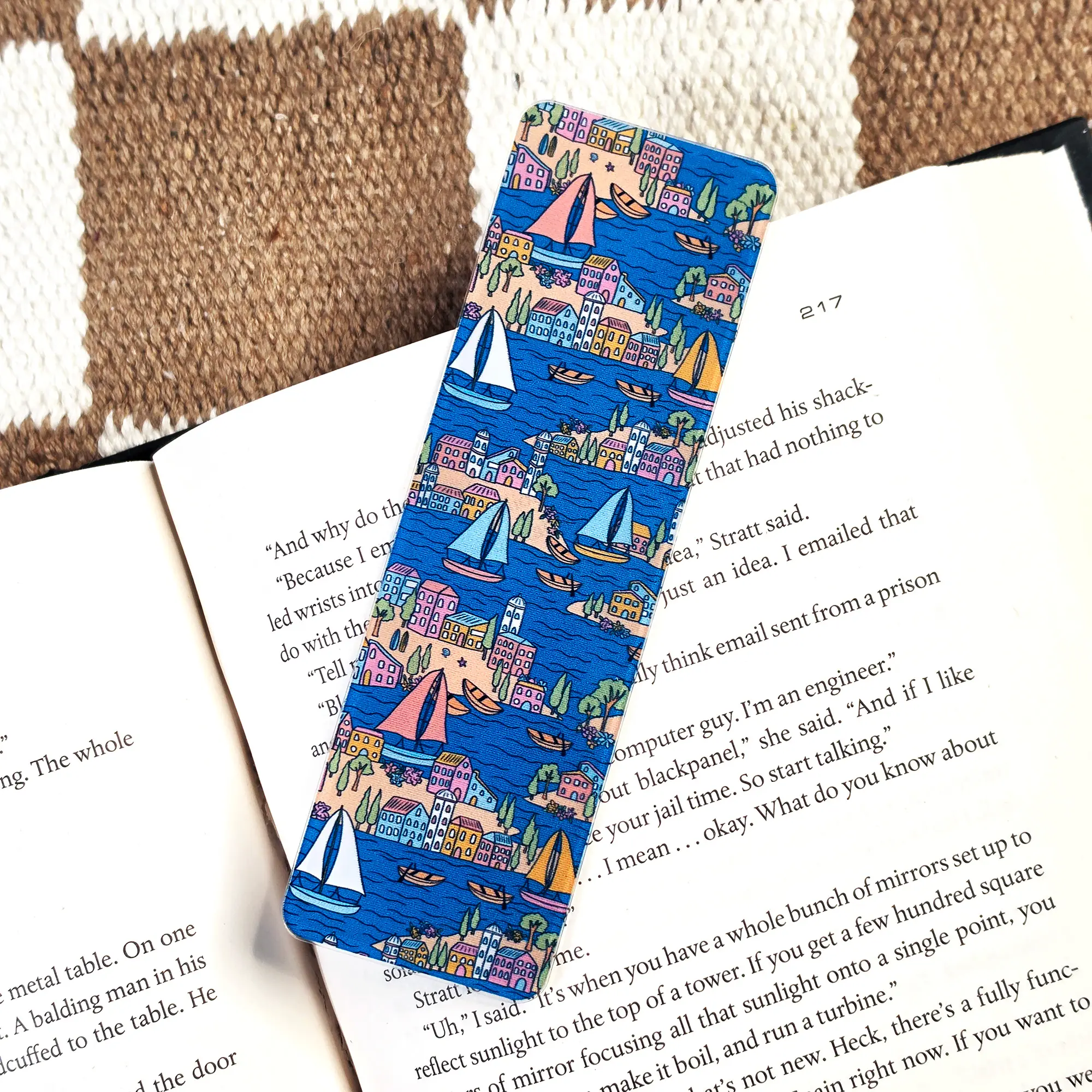 Mediterranean Harbor - UV Printed Acrylic Bookmark