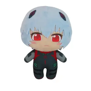 EVANGELION NEW MOVIE - REI AYANAMI BLACK PLUG SUIT PLUSH 7"H