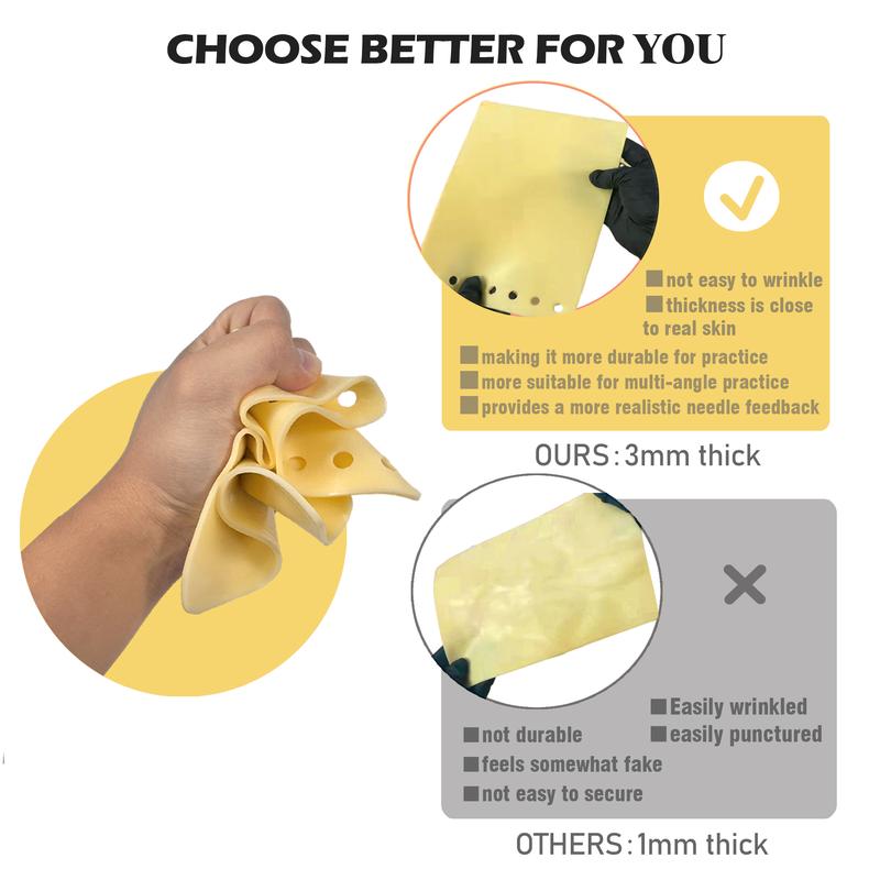 D5 Tattoo Practice Flipbook – 7 Sheets of 3MM Silicone Skin, Create Your Own Tattoo Training Journal, Portable & Reusable for DIY Tattoo Artists, All Skin Types, Premium Material, original tattoo practice book