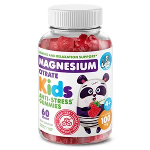 DR. MORITZ Magnesium Citrate Gummies - 100mg Calm & Relaxation Support - Raspberry Flavor - Sugar-Free, Non-GMO - 60 Count - Healthcare Supplement for Kids 4+ and Adults.