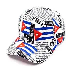 New cap Cuba flag White Baseball Hat Cap Summer