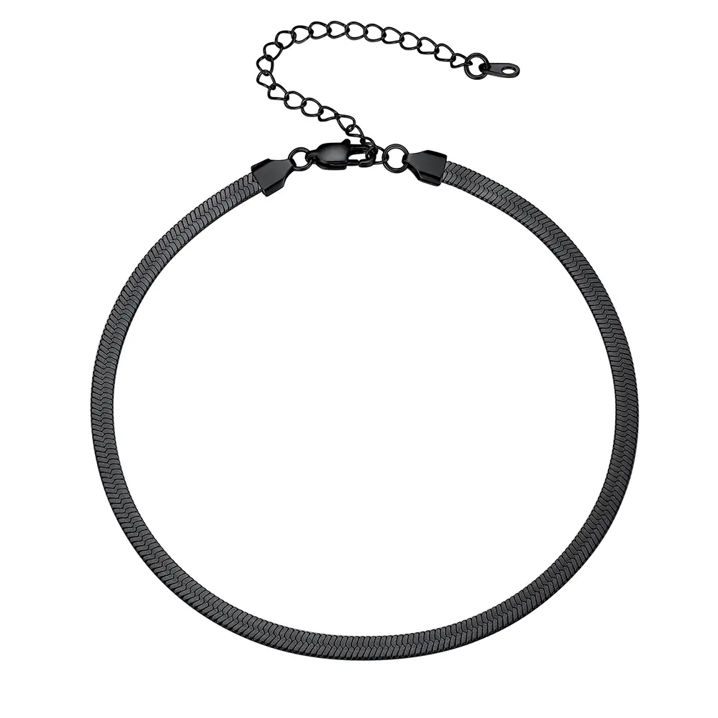 5MM-Black-Single Snake Chain