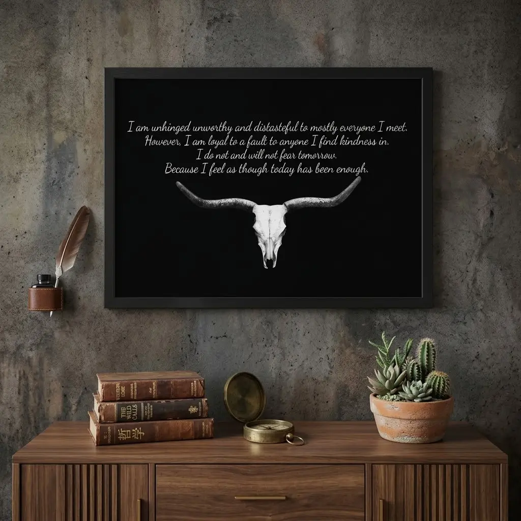 "Fear and Fridays" Canvas Poster |   Rustic Country Lyrics Wall Art – Perfect Gift for Bedroom & Living Room country music lyric Music lyric art outlaw country poster living room bedroom wall decor