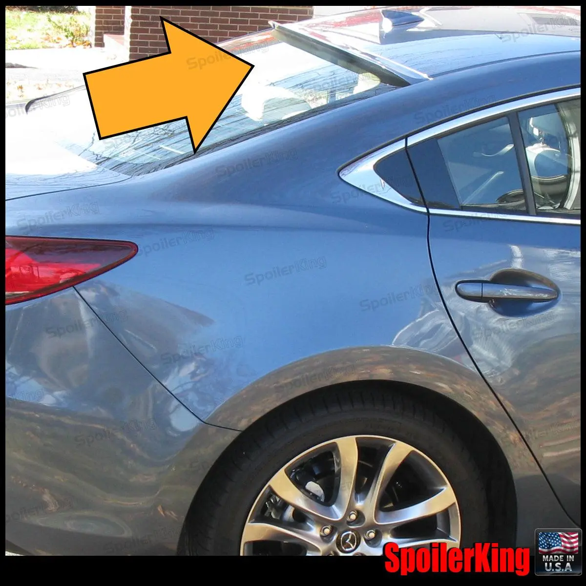 Spoiler King Polyurethane Rear Window Roof Spoiler (284R) for Mazda 6 4dr Sedan, 2014-2022 Auto Body Replacement Part