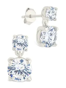 Sterling Silver Galatea Brilliant Cut CZ Studs