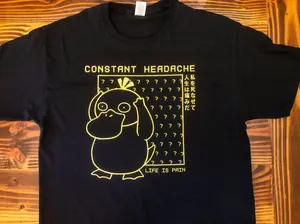 Psyduck - Constant Headache T-Shirt ,Gift For Him,Gift For Her, Unisex Shirt Casual Fabric