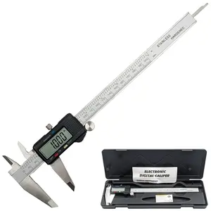 8-inch Digital Caliper - Measures Inside, Outside, Depth, and Step from .001" to 8" (0.01mm to 200mm), Inches and Millimeters Conversion, Includes Carrying Case